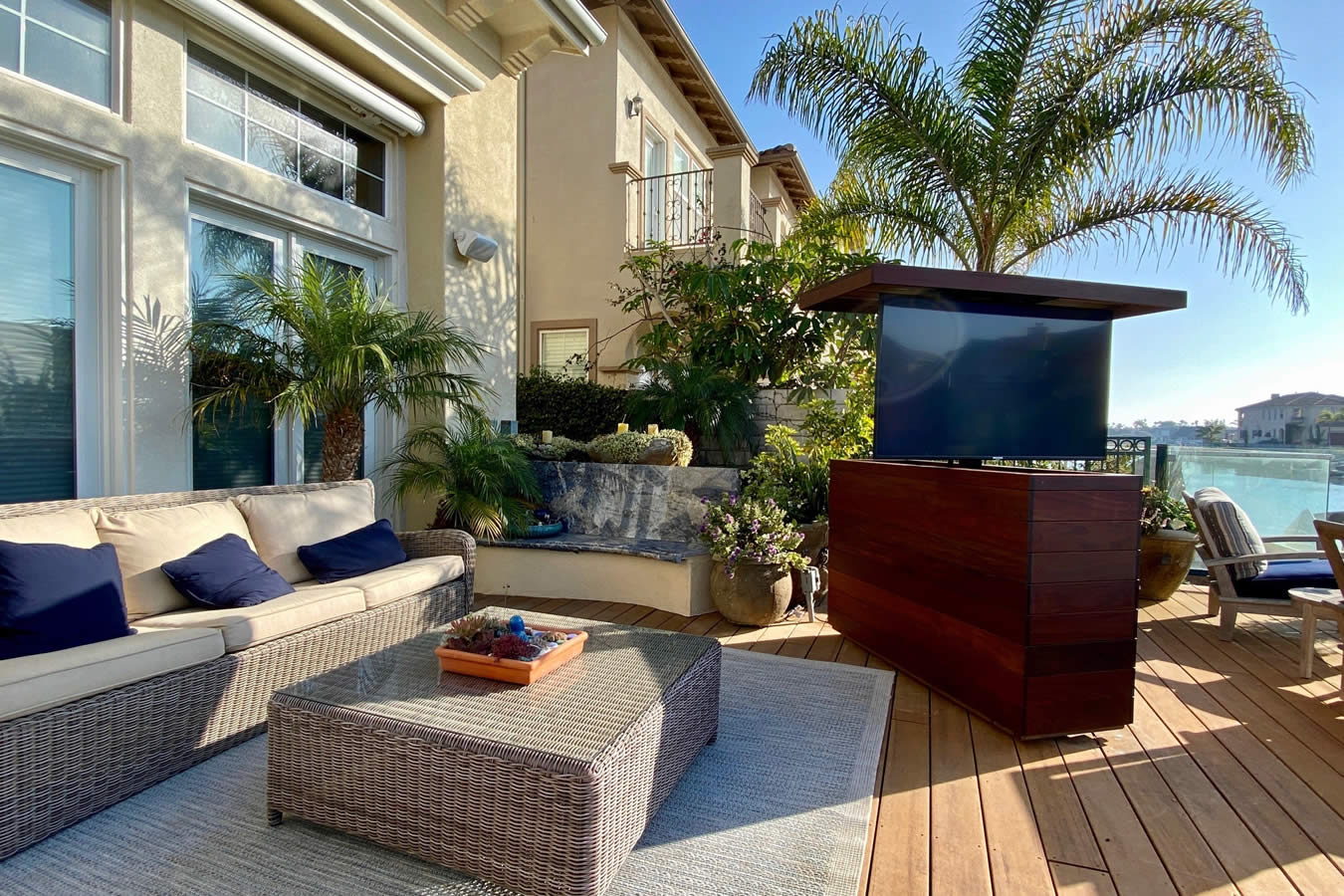 What should you think about when choosing an outdoor TV lift cabinet?