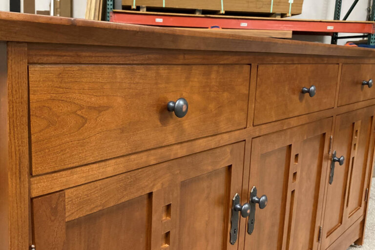 hidden bar cabinet using table lift
