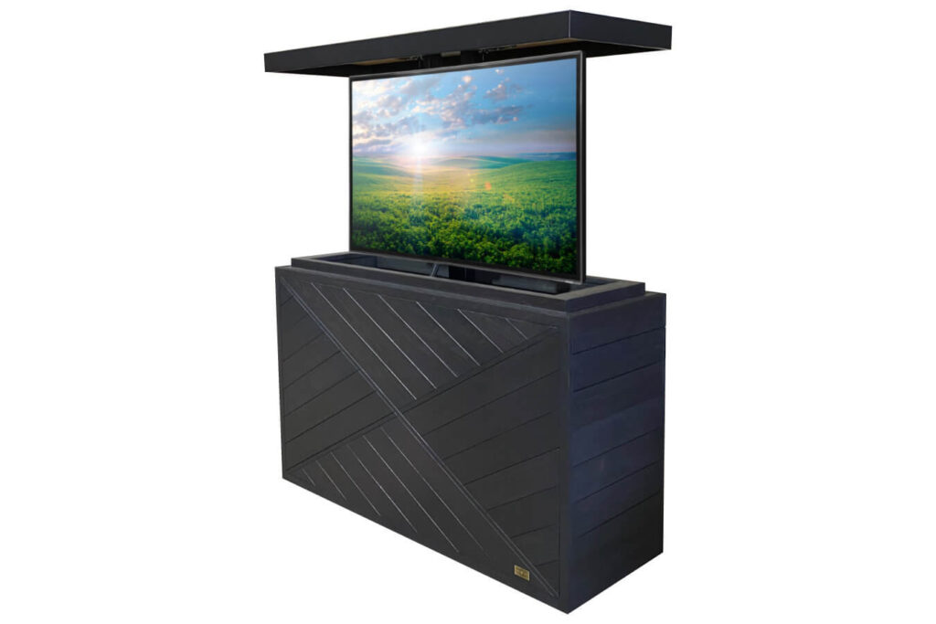 Rift Outdoor backyard movable hidden TV cabinet New Jersey